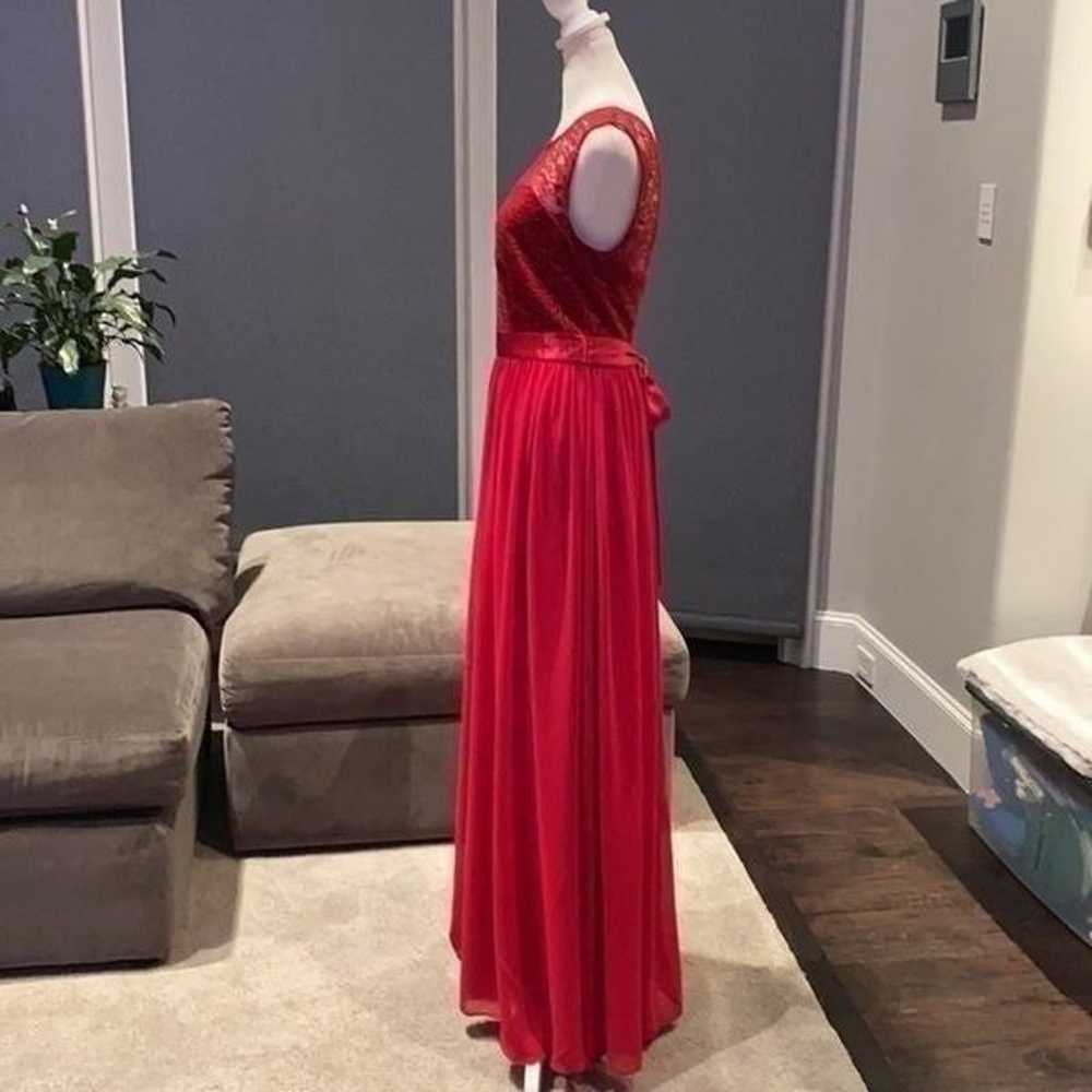 Women’s Red Chiffon Dress Small NWOT - image 3