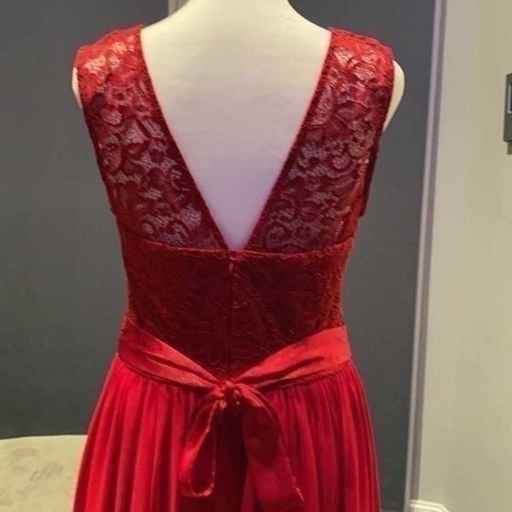 Women’s Red Chiffon Dress Small NWOT - image 5