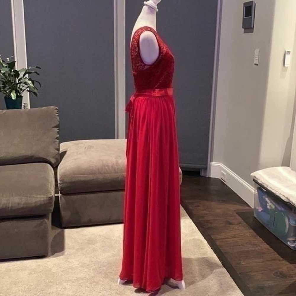 Women’s Red Chiffon Dress Small NWOT - image 6