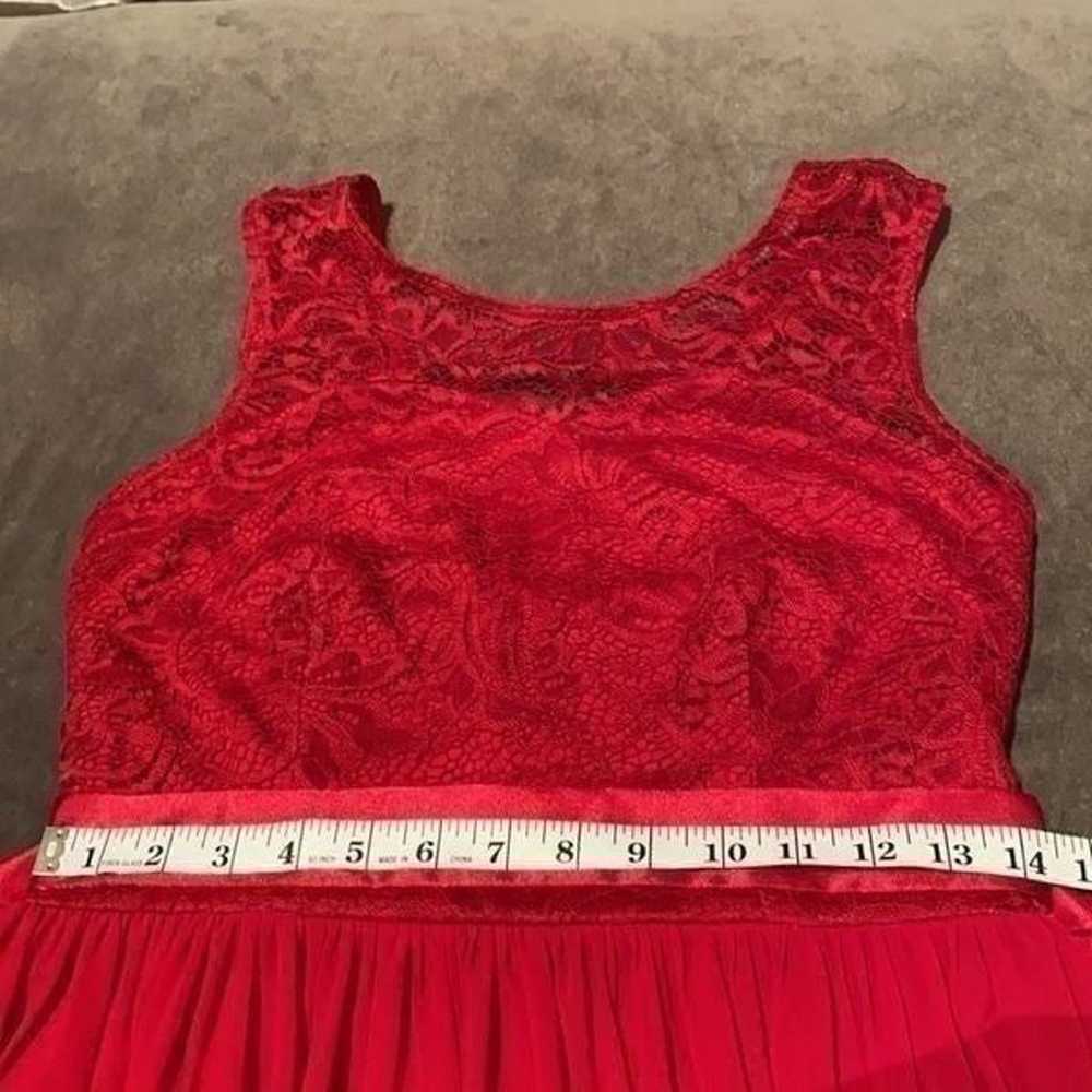 Women’s Red Chiffon Dress Small NWOT - image 8