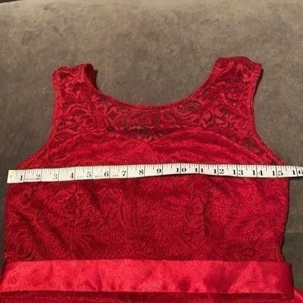 Women’s Red Chiffon Dress Small NWOT - image 9