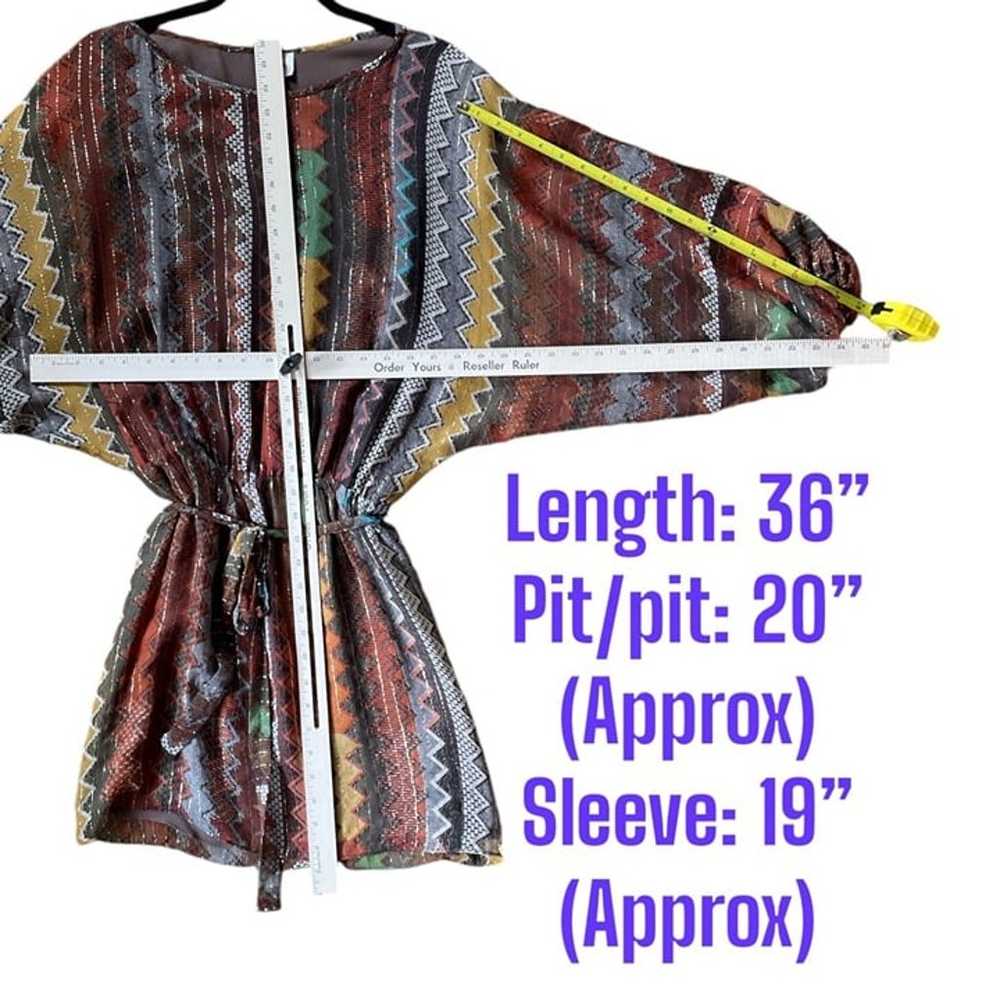 Parker Multicolor Zigzag Silk Blend Mini Tunic Dr… - image 6