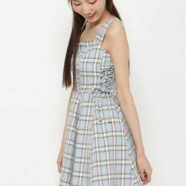 REDYAZEL Checkered Side Lace-up One Piece - image 1