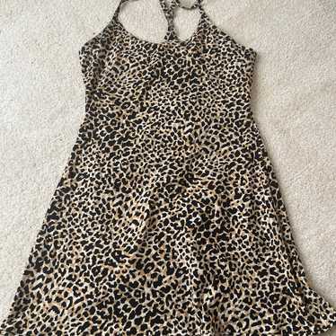 Outdoor voices exercise dress cheetah print