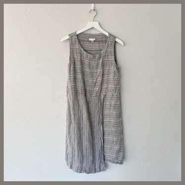 J. Jill Pure Jill Gray Linen Dress Medium