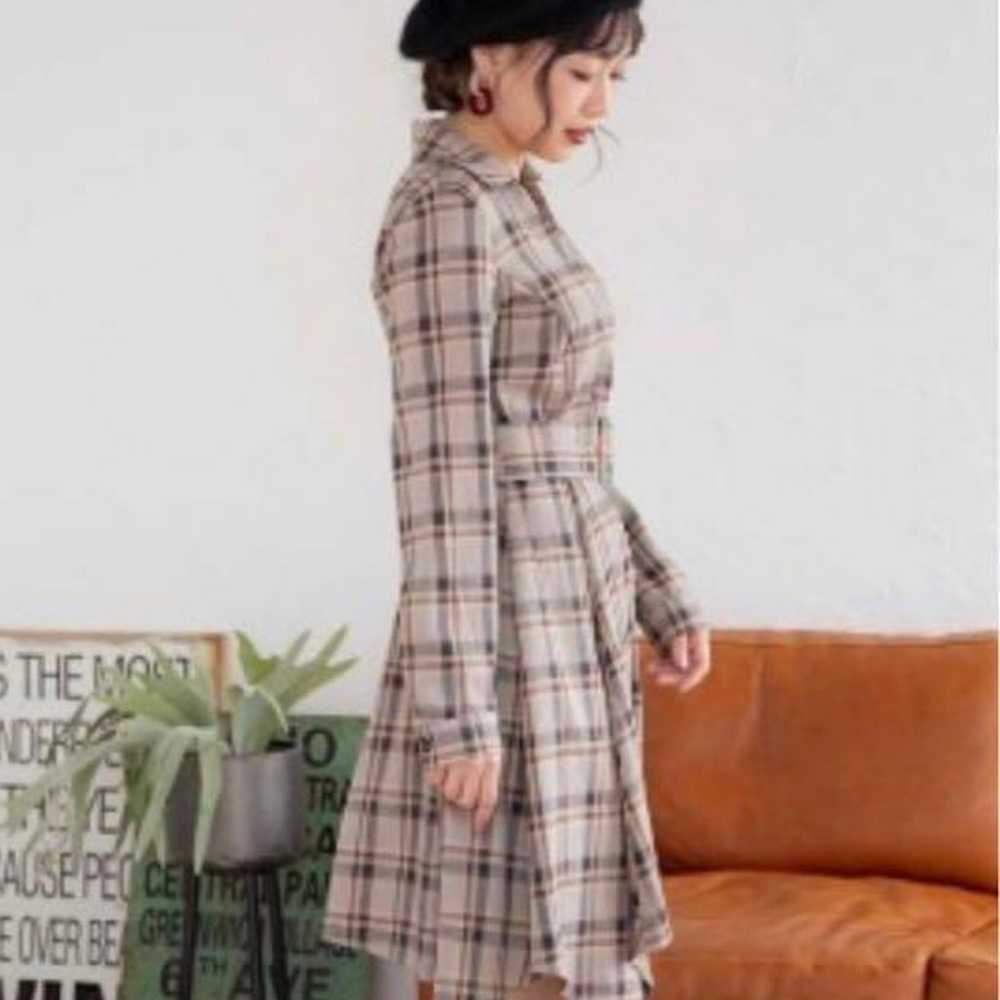 CECIL McBEE Checkered Hem Shirt Dress - image 3