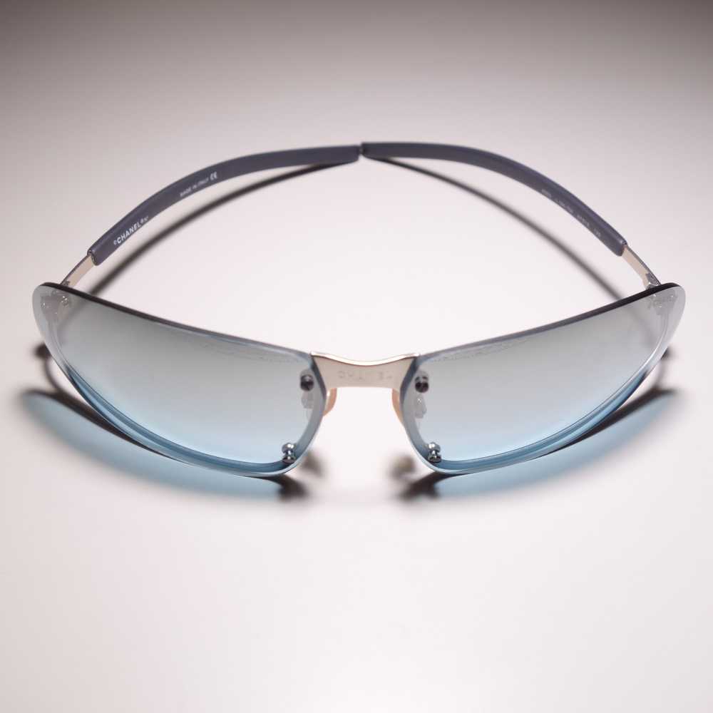 Chanel - Vintage Chanel blue gradient rimless len… - image 2