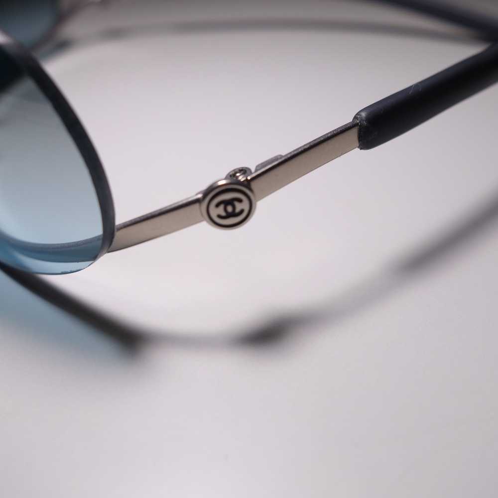 Chanel - Vintage Chanel blue gradient rimless len… - image 7