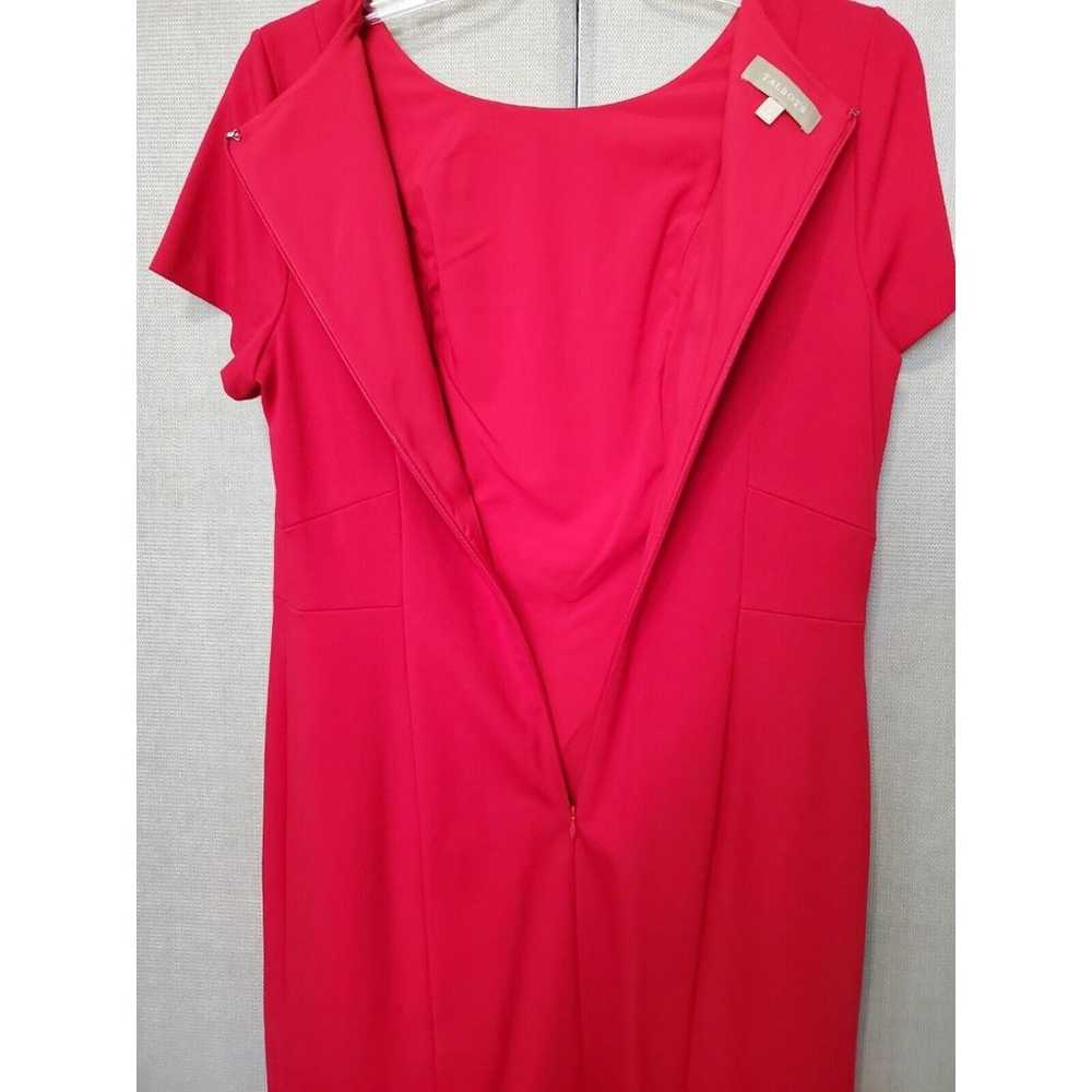 Talbots Red Ponte Knit Short Sleeve Lined Sheath … - image 6