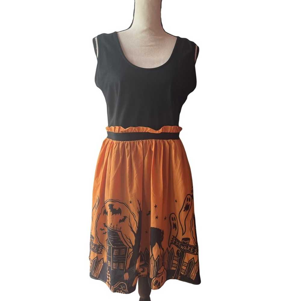 Sourpuss Halloween Haunted House Dress - image 4