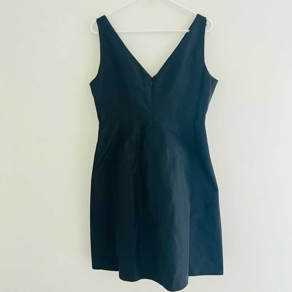 J. Crew Black 100% Silk Mini A Line Dress 12 - image 5