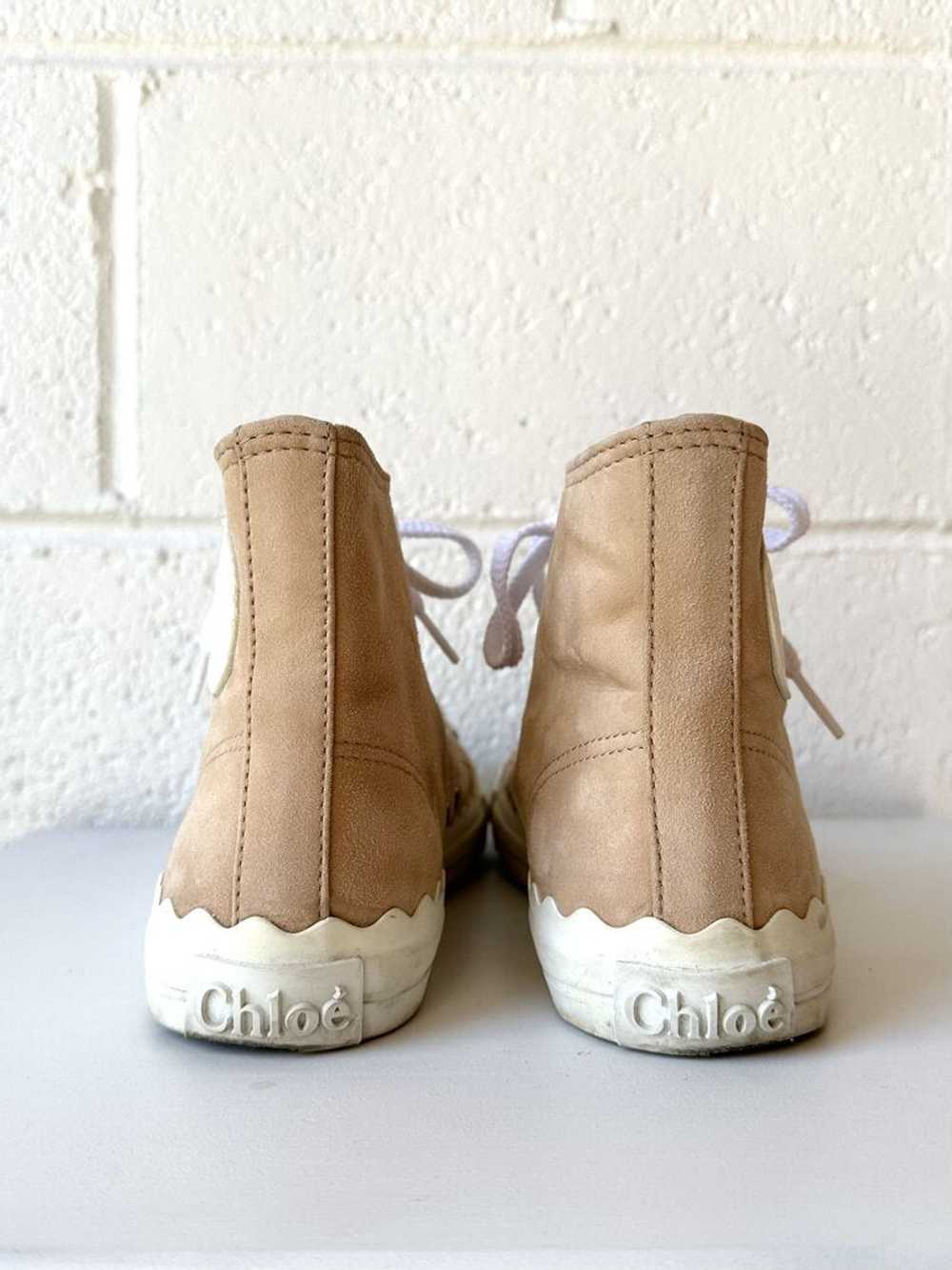 Chloe suede high top sneakers - image 3