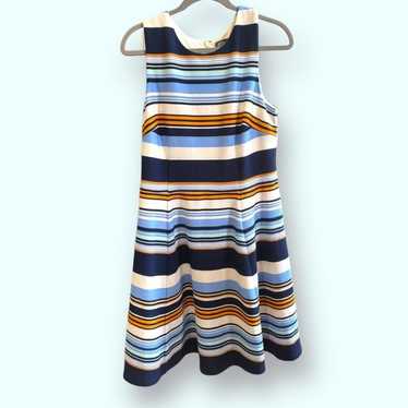 Vince Camuto Blue, Orange, and White Striped - Fit