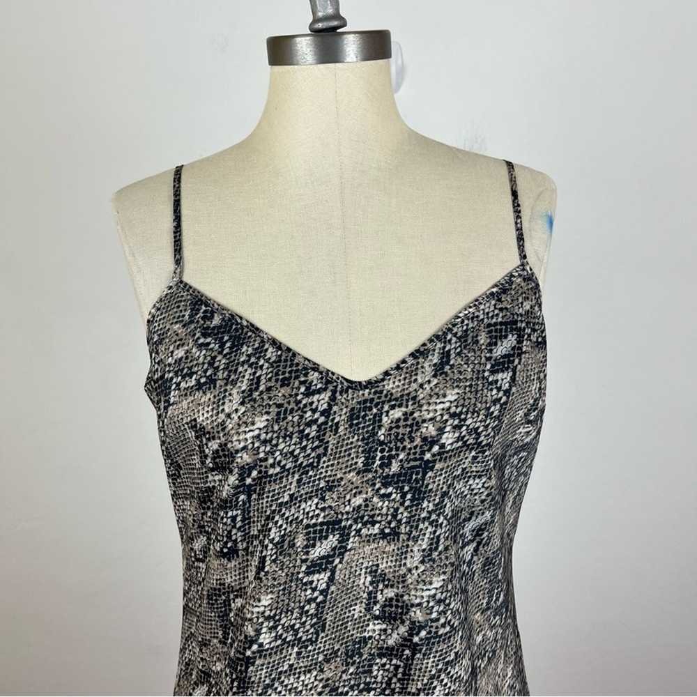 Veronica Beard Snake Print Slip Dress Large - image 3