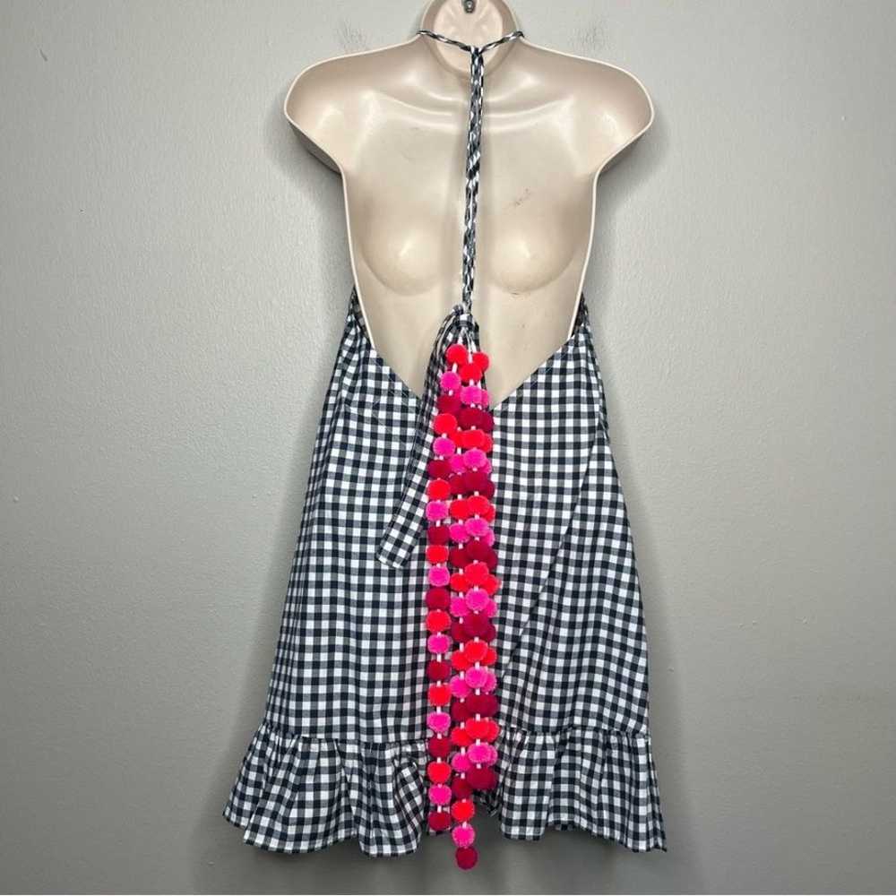 Sundress Women Dress M/L Black White Gingham Plai… - image 4