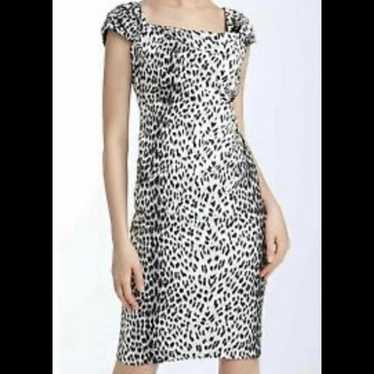 Tadashi Shoji Gray Black and White Cheetah print s