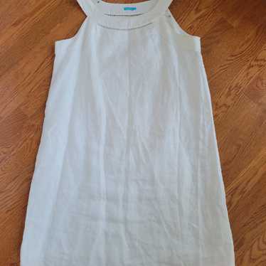 White linen sleeveless dress, J. Mclaughlin - image 1