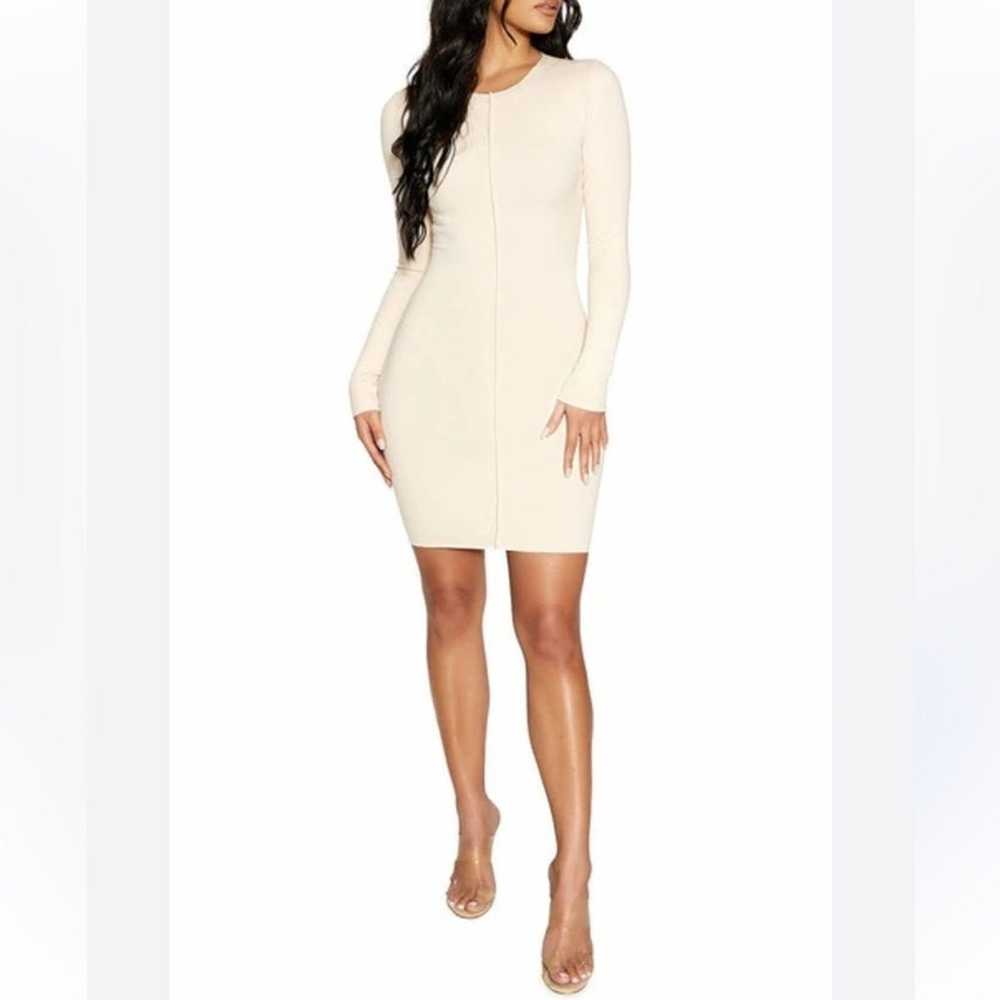 NEW Naked Wardrobe Snatched Vibes Long Sleeve Rib… - image 1