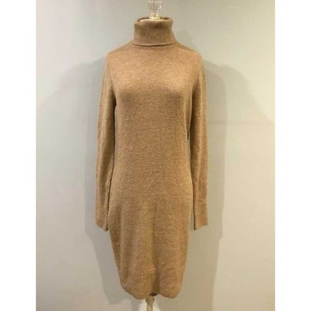 Rachel Zoe turtleneck wool blend tan turtleneck s… - image 1