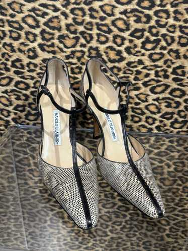 Manolo Blahnik Crocodile Pumps 38