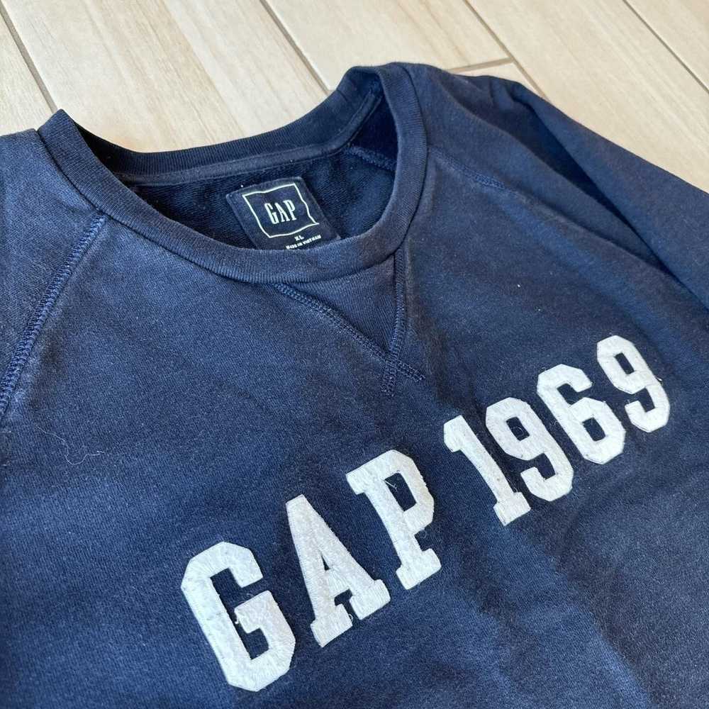 Gap × Vintage Navy blue GAP 1969 Crewneck - image 2