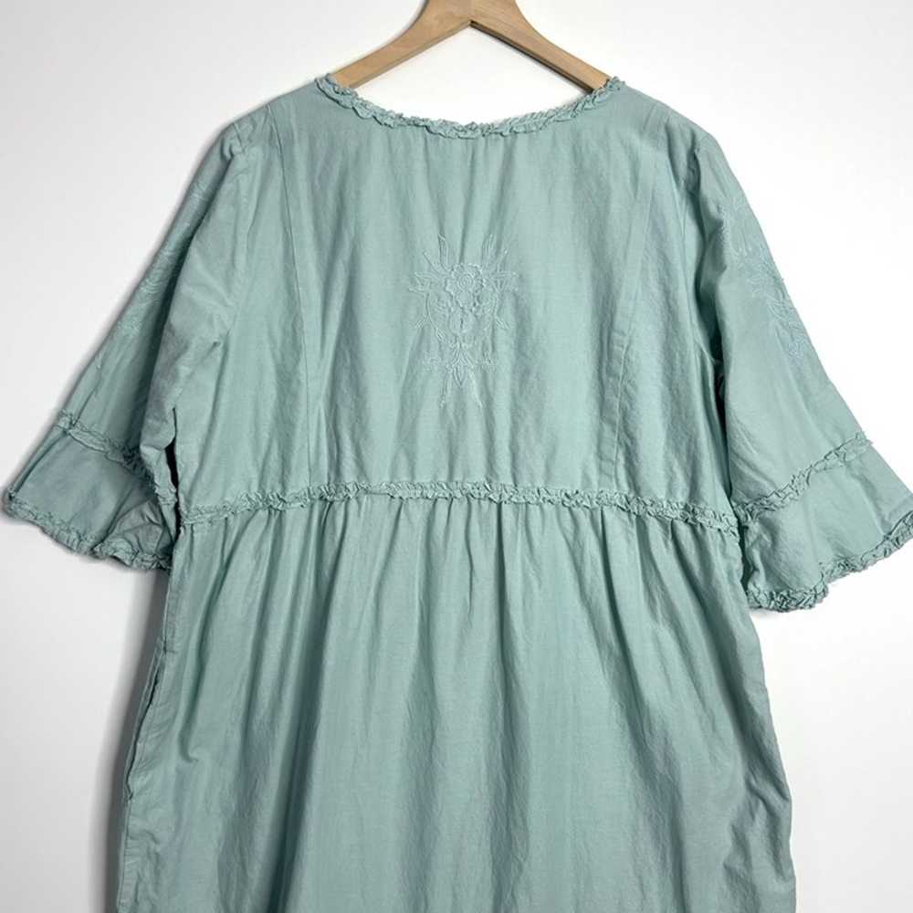 SOFT SURROUNDINGS Short Sleeve Embroidered Maxi D… - image 8