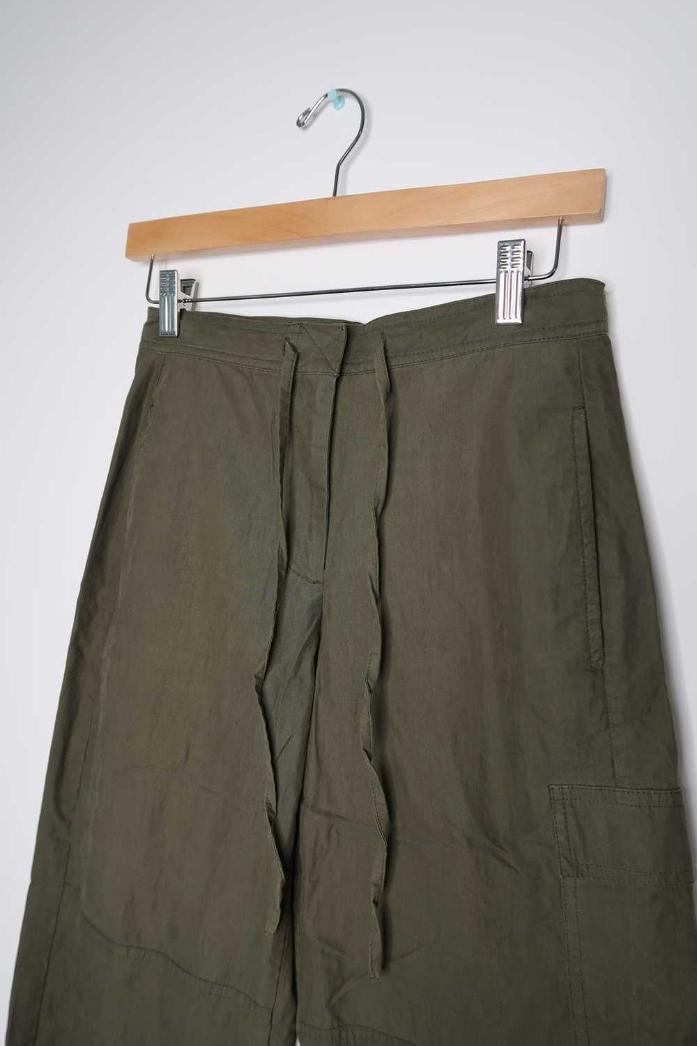 2000s Vintage Express Army Green Cargo Pants - image 2