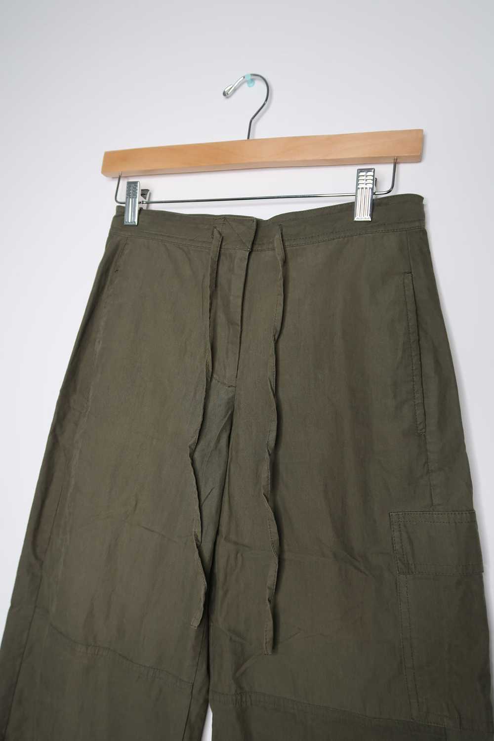 2000s Vintage Express Army Green Cargo Pants - image 3