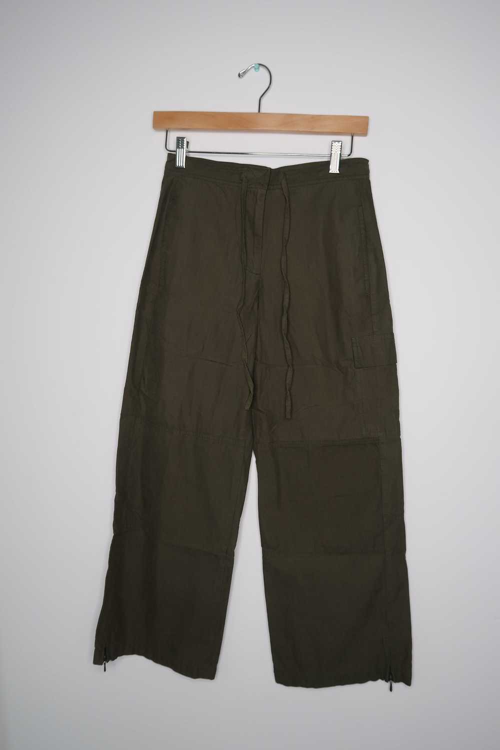 2000s Vintage Express Army Green Cargo Pants - image 4