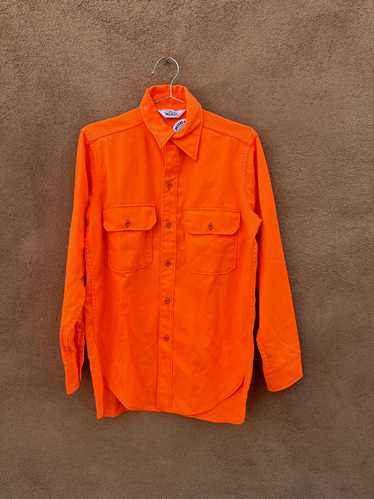 1970's Hunter Orange Woolrich Shirt - Medium