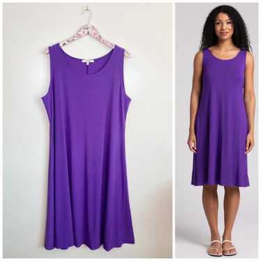 SYMPLI Nu Tank Dress Purple Midi Womens Size 18 - image 1