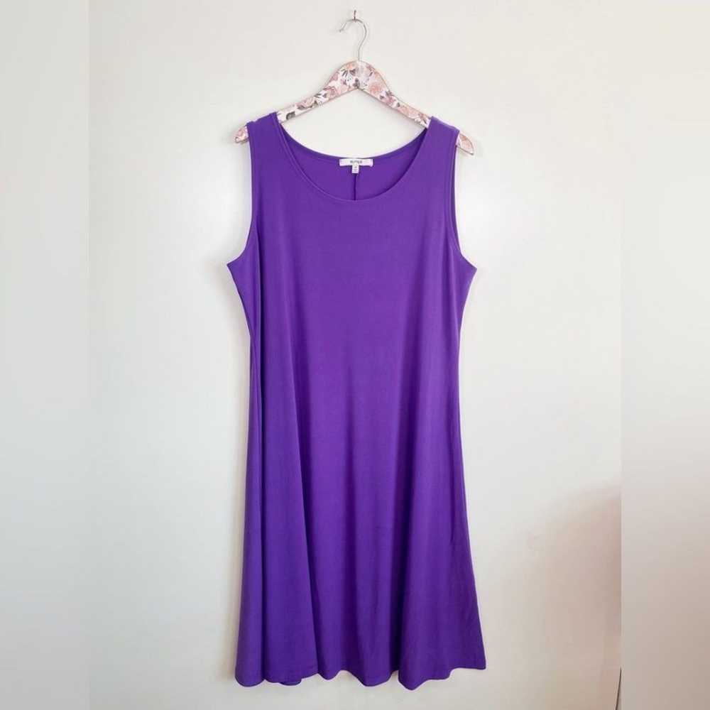 SYMPLI Nu Tank Dress Purple Midi Womens Size 18 - image 2