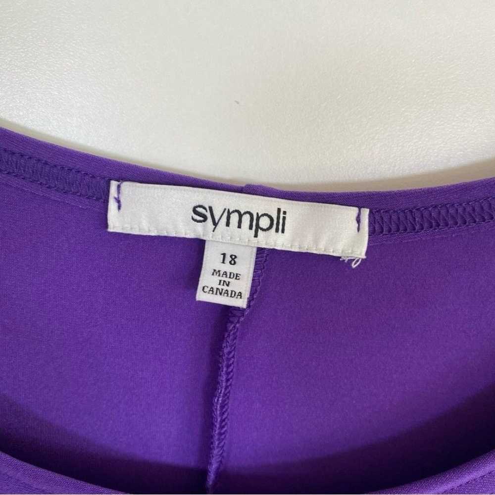 SYMPLI Nu Tank Dress Purple Midi Womens Size 18 - image 6