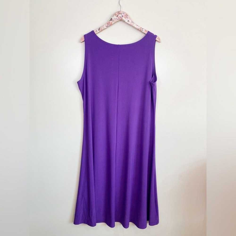 SYMPLI Nu Tank Dress Purple Midi Womens Size 18 - image 8