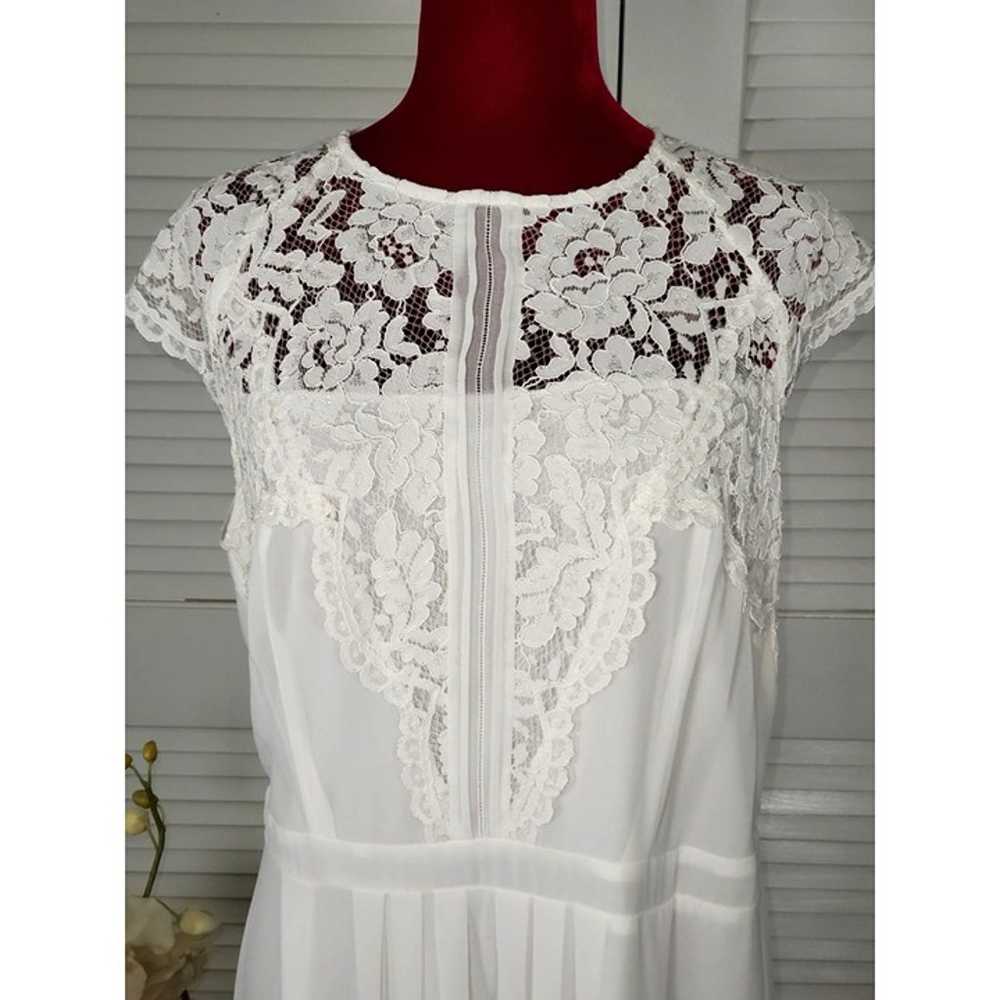 City Chic Women's Ivory Lace Paneled Bodice Cap S… - image 7