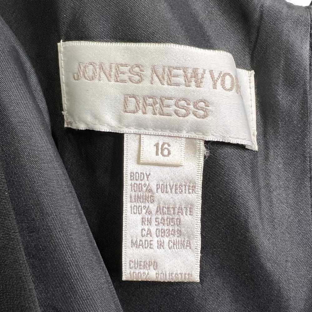 Jones New York Women's Sheath Dress Black Sleevel… - image 9