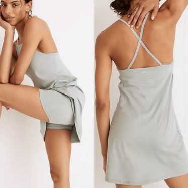 NWT Madewell outlet MWL Flex Cutout-Back Tank White Activewear Workout