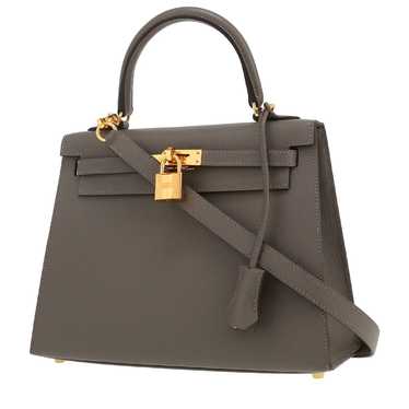 Hermès Kelly 25 cm handbag in anthracite grey eps… - image 1