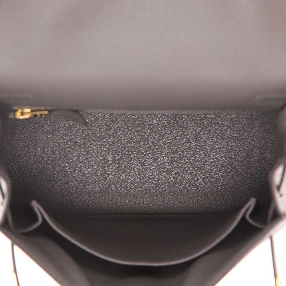 Hermès Kelly 25 cm handbag in anthracite grey eps… - image 4