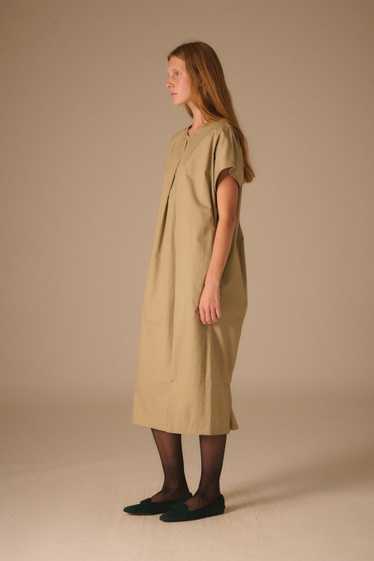 Matsuda Khaki Pleat Dress