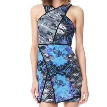 Parker Printed Bodycon Tobias Printed Halter Dres… - image 1