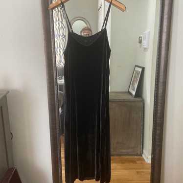 ATM velvet slip dress