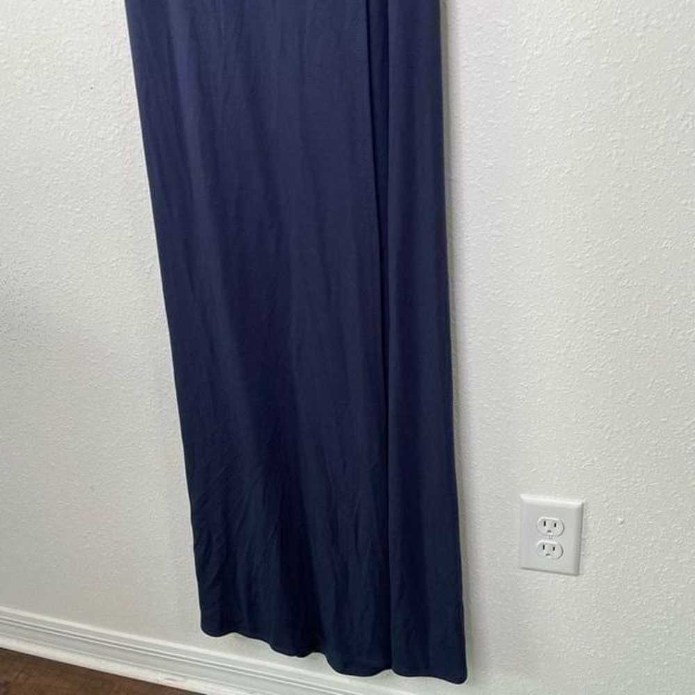 Lulu’s Women’s Navy Blue Short Sleeve Wrap Maxi D… - image 4