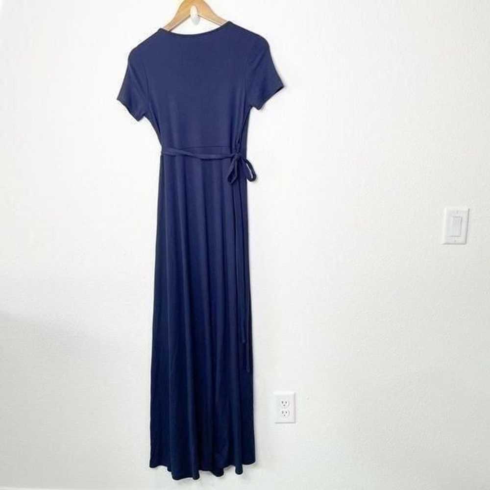 Lulu’s Women’s Navy Blue Short Sleeve Wrap Maxi D… - image 9