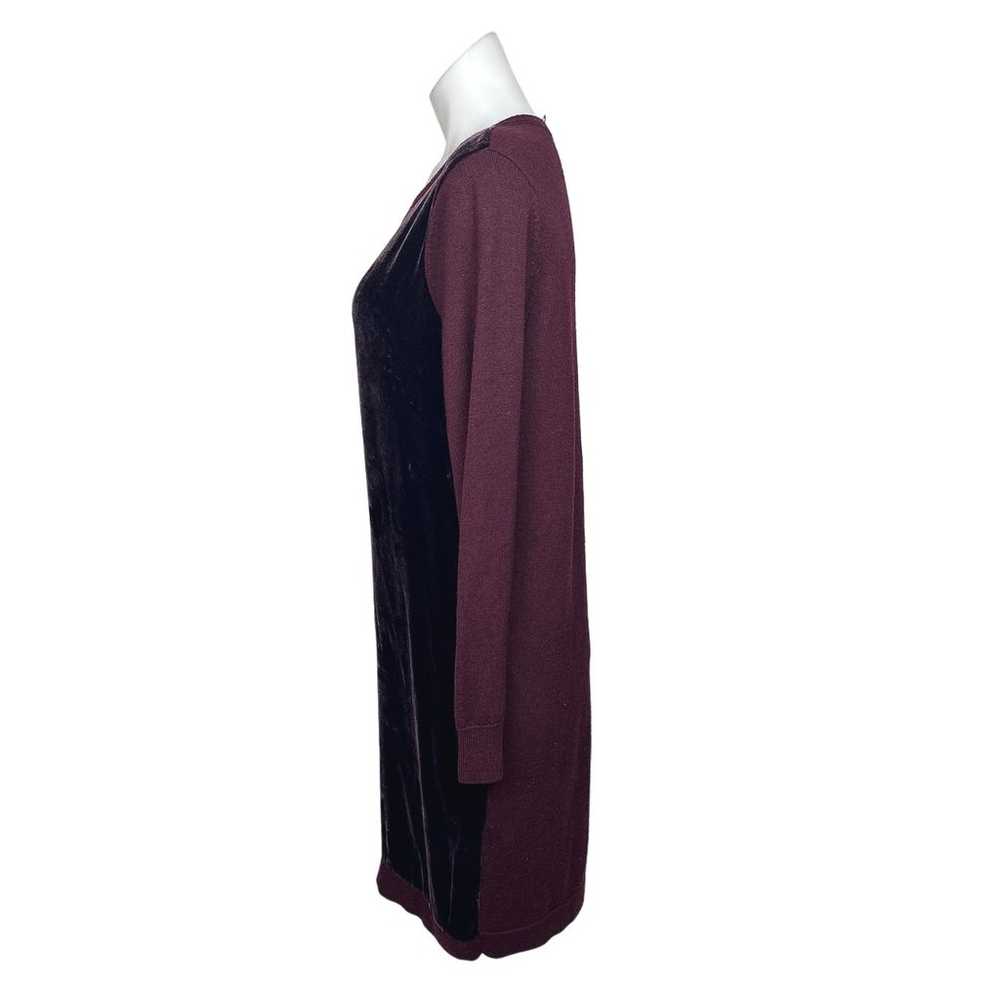 Hobbs London Benita Maroon Red Velvet Wool Silk L… - image 5