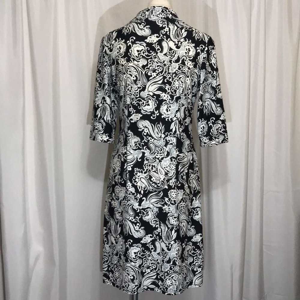 Jude Connolly Black Gray Paisley Print Dress Size… - image 3