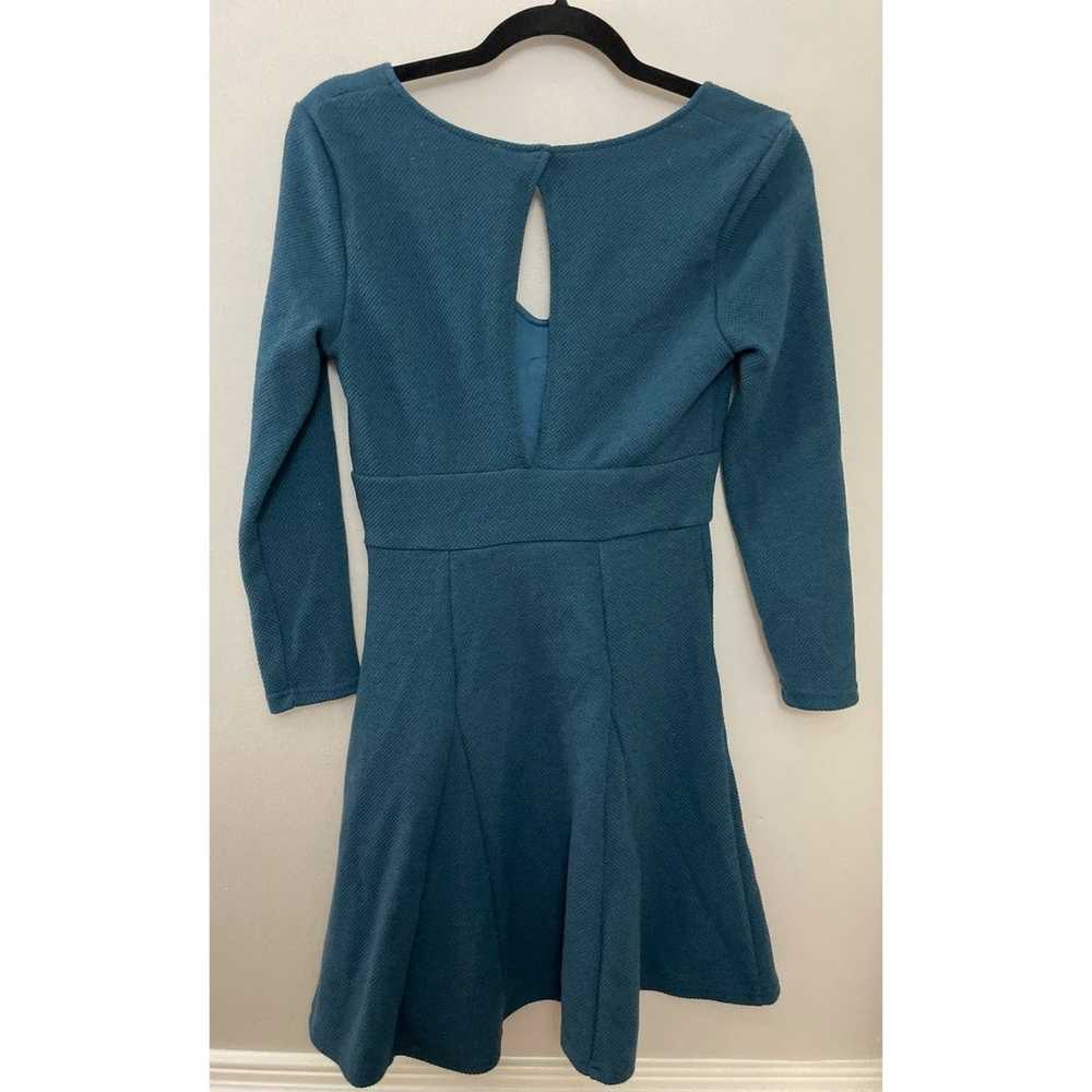 Free People Blue Teal Combo Heartstopper Fit/Flar… - image 3