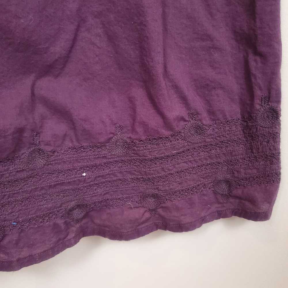 Lucky Brand Plum Purple Paisley Embroidered Halte… - image 6