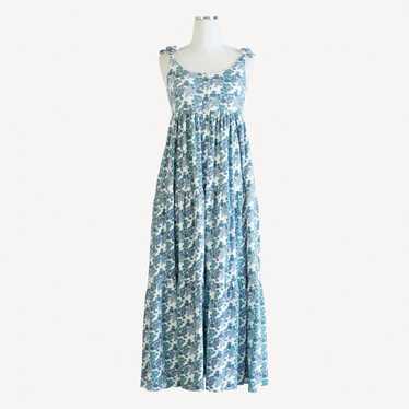 Kate Quinn Spaghetti Tie Button Prairie Dress - image 1