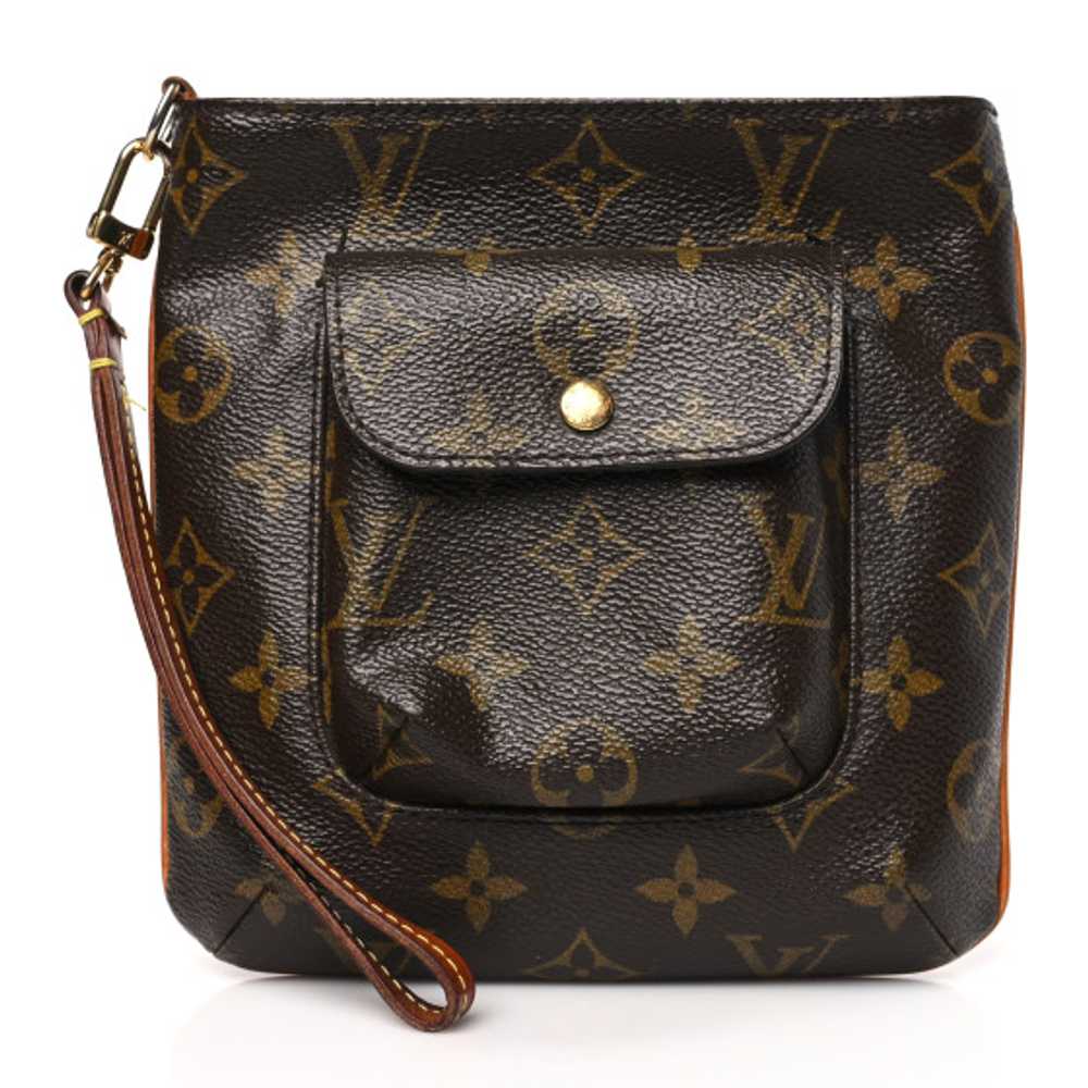 LOUIS VUITTON Monogram Partition Wristlet - image 1